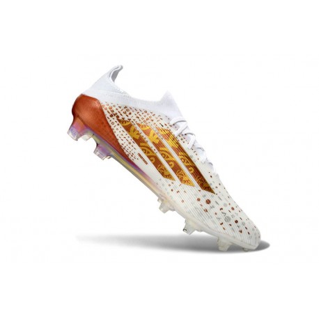 Tacos de Futbol adidas F50 Elite FG Blanco Dorada