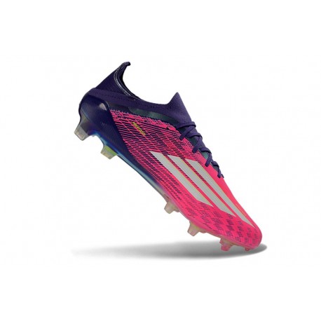 Tacos de Futbol adidas F50 Elite FG Rosa Violeta Blanco