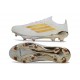 Zapatos de Fútbol adidas F50 + FG Blanco Dorada