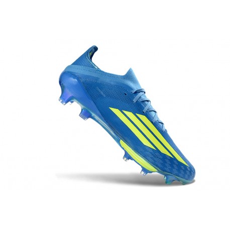 Zapatos de Fútbol adidas F50 + FG Azul Amarillo