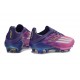Zapatos de Fútbol adidas F50 + FG X LAMINE YAMAL Violeta Rosa Blanco