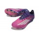 Zapatos de Fútbol adidas F50 + FG X LAMINE YAMAL Violeta Rosa Blanco