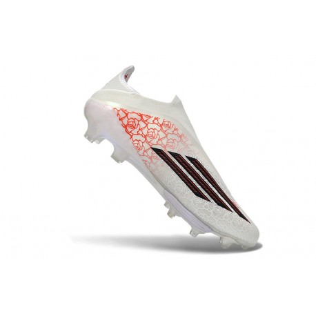 Zapatillas adidas F50 + Sin Cordones FG x Lamie Yamal Blanco Rojo Negro