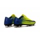 Nuevo Zapatillas de fútbol - Nike Mercurial Vapor XI FG Amarillo Negro Azul
