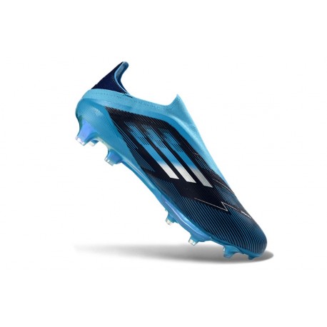 Zapatillas adidas F50 + Sin Cordones FG Negro Azul