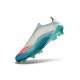 Zapatillas adidas F50 + Sin Cordones FG X Messi Ftwr Blanco Rosa Lúcido Flash Agua