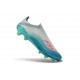 Zapatillas adidas F50 + Sin Cordones FG X Messi Ftwr Blanco Rosa Lúcido Flash Agua