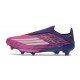 Zapatillas adidas F50 + Sin Cordones FG Violeta Rosa Blanco