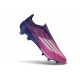 Zapatillas adidas F50 + Sin Cordones FG Violeta Rosa Blanco