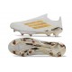 Zapatillas adidas F50 + Sin Cordones FG Blanco Dorado