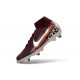 Botas Nike Mercurial Superfly 10 Elite SG Rojo Burdeos Estampado Leopardo