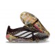 Botines Adidas Predator 26 Elite FT FG Negro Dorado Blanco