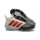 Baratas Botas de fútbol adidas Ace 17+ Purecontrol FG Gris Rojo Negro