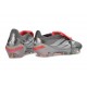 Botines Adidas Predator 26 Elite FT FG Hierro Met. Ftwr Blanco Rojo Lúcido