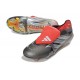 Botines Adidas Predator 26 Elite FT FG Hierro Met. Ftwr Blanco Rojo Lúcido