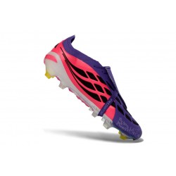 Botines Adidas Predator 26 Elite FT FG Violeta Rosa