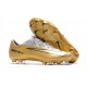 Nuevo Botas de fútbol Nike Mercurial Vapor 11 FG Oro Blanco