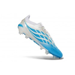 Zapatos de Fútbol Adidas Predator Elite FG Blanco Azul