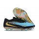 Tacón de Fútbol Nike Phantom 6 Low Elite FG Azul Dorado Negro