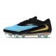 Tacón de Fútbol Nike Phantom 6 Low Elite FG Azul Dorado Negro