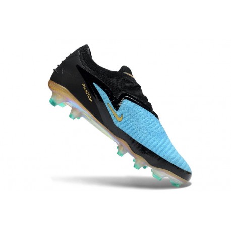 Tacón de Fútbol Nike Phantom 6 Low Elite FG Azul Dorado Negro
