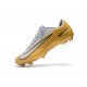 Nuevo Botas de fútbol Nike Mercurial Vapor 11 FG Oro Blanco