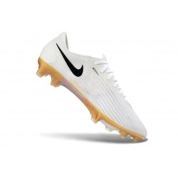 Tacón de Fútbol Nike Zoom Mercurial Vapor XVII Elite FG Blanco Negro Dorada