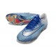 Tacón de Fútbol Nike Zoom Mercurial Vapor XVII Elite FG Azul Plateado