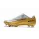 Nuevo Botas de fútbol Nike Mercurial Vapor 11 FG Oro Blanco