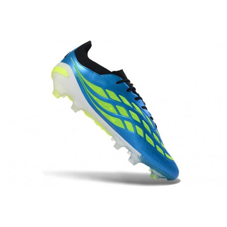 Zapatos de Fútbol Adidas Predator Elite FG Azul Neón Lima