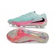 Tacón de Fútbol Nike Phantom 6 Low Elite FG Pistachio Frost / Rosa / Negro