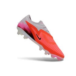 Tacón de Fútbol Nike Phantom 6 Low Elite FG Carmesí Brillante / Gris / Negro