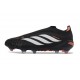 Tacos de Futbol Adidas Predator Laceless Elite FG Negro Blanco