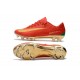 Nuevo Botas de fútbol Nike Mercurial Vapor 11 FG CR7 Rojo Oro