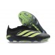 Tacos de Futbol Adidas Predator Laceless Elite FG Negro Verde