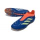 Tacos de Futbol Adidas Predator Laceless Elite FG Azul Verde Naranja