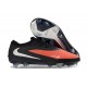 Tacón de Fútbol Nike Phantom 6 Low Elite FG Rojo Negro Plateada