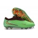 Tacón de Fútbol Nike Phantom 6 Low Elite FG Verde Dorado