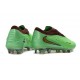 Tacón de Fútbol Nike Phantom 6 Low Elite FG Verde Dorado