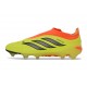 Tacos de Futbol Adidas Predator Laceless Elite FG Amarillo Negro Naranja