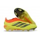 Tacos de Futbol Adidas Predator Laceless Elite FG Amarillo Negro Naranja