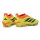 Tacos de Futbol Adidas Predator Laceless Elite FG Amarillo Negro Naranja
