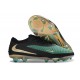 Tacón de Fútbol Nike Phantom 6 Low Elite FG Verde Negro Dorada