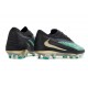 Tacón de Fútbol Nike Phantom 6 Low Elite FG Verde Negro Dorada