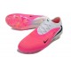 Tacón de Fútbol Nike Phantom 6 Low Elite FG Rosa Blanco Negro