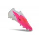 Tacón de Fútbol Nike Phantom 6 Low Elite FG Rosa Blanco Negro
