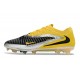 Tacón de Fútbol Nike Phantom 6 Low Elite FG Amarillo Negro Plateada