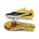 Tacón de Fútbol Nike Phantom 6 Low Elite FG Amarillo Negro Plateada