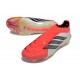 Adidas Predator Laceless Elite FG Rojo Lúcido Negro Ftwr Blanco