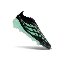 Tacos de Futbol Adidas Predator Laceless Elite FG Negro Verde